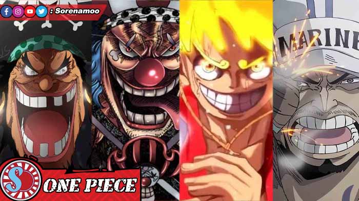 Kurohige Buggy Luffy dan Akainu One Piece