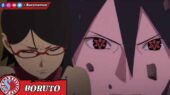 Sarada dan Sasuke di serial Boruto