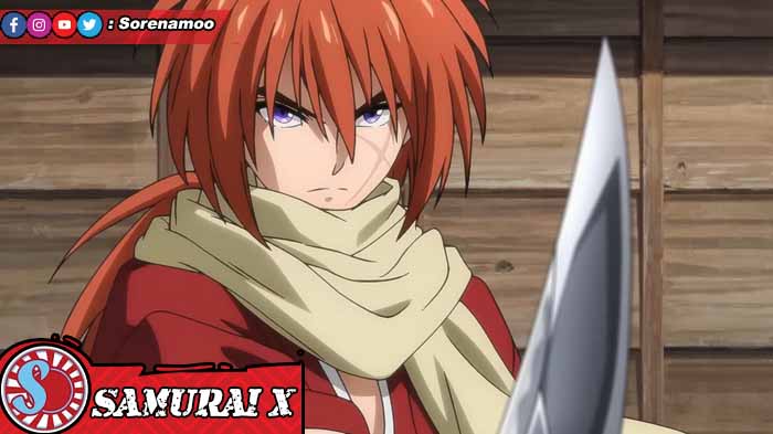 Kenshin Himura di Anime Samurai X atau Rurouni Kenshin Reboot