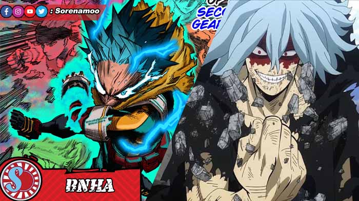 Midoriya Deku vs Shigaraki di manga Boku no Hero Academia chapter 377 bahasa Indonesia