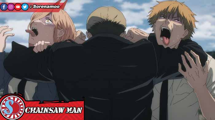 Power dan Denji di Chainsaw Man episode 10