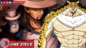 Rob Lucci Hybrid Form di One Piece