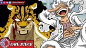 Rob Lucci dan Luffy Gear 5 di One Piece