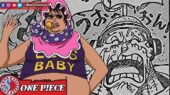 Senor Pink dan Franky di manga One Piece 1070 bahasa Indonesia