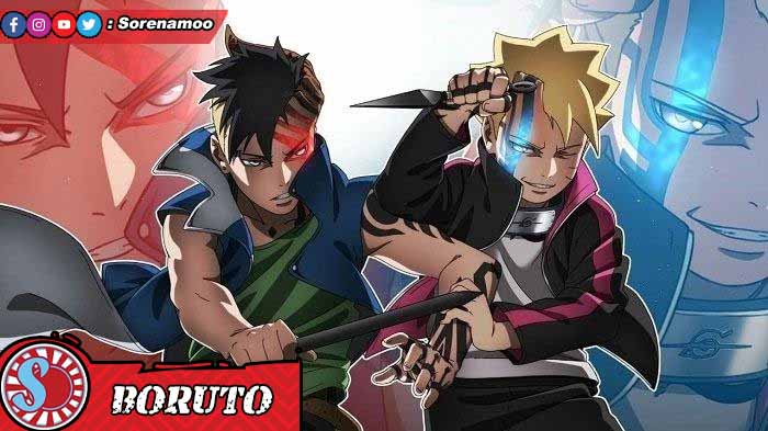 Kawaki dan Boruto di manga Boruto bahasa Indonesia