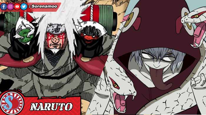 Jiraiya dan Kabuto di Naruto bahasa Indonesia