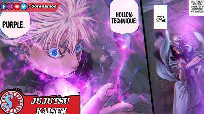 Gojo Satoru Purple Hollow Jujutsu Kaisen