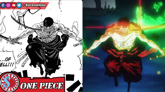 King of Hell Three Sword Style (En-Ō Santōryū) Roronoa Zoro One Piece