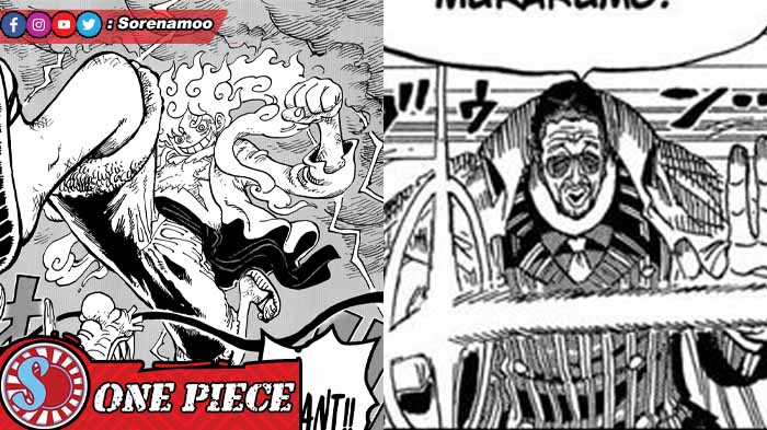 Gear 5 Luffy vs Kizaru One Piece Manga