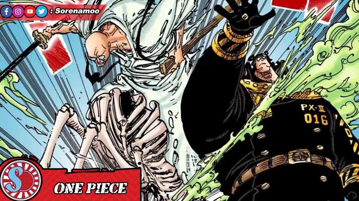 Gorosei V Nusjuro vs Pacifista Manga One Piece