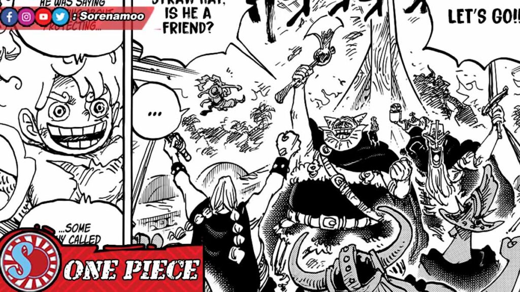 Luffy Dorry Brogy Elbaf Manga One Piece