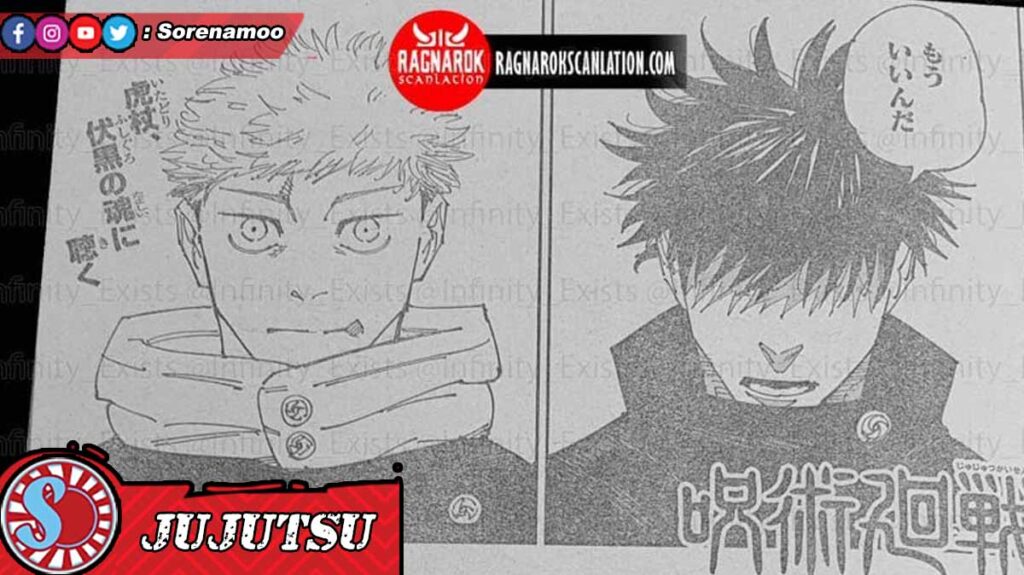 Megumi dan Itadori Raw Manga Jujutsu Kaisen 266