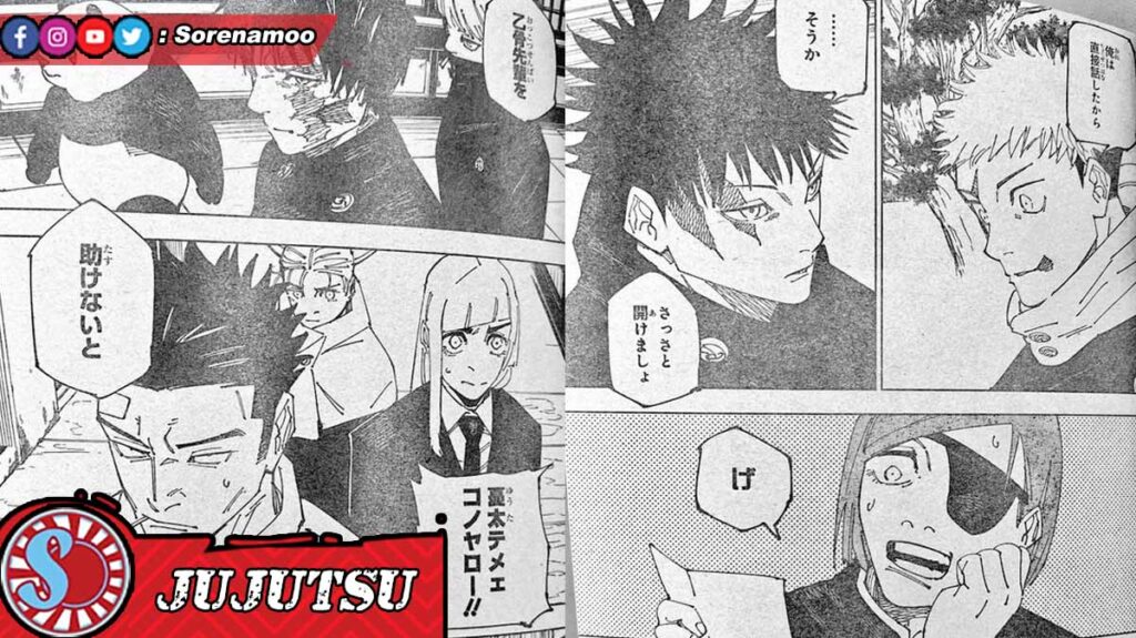 Panda Maki Inumaki Kusakabe Momo Miwa Megumi Yuji Nobara Raw Manga Jujutsu Kaisen Chapter 268 Sub Indo