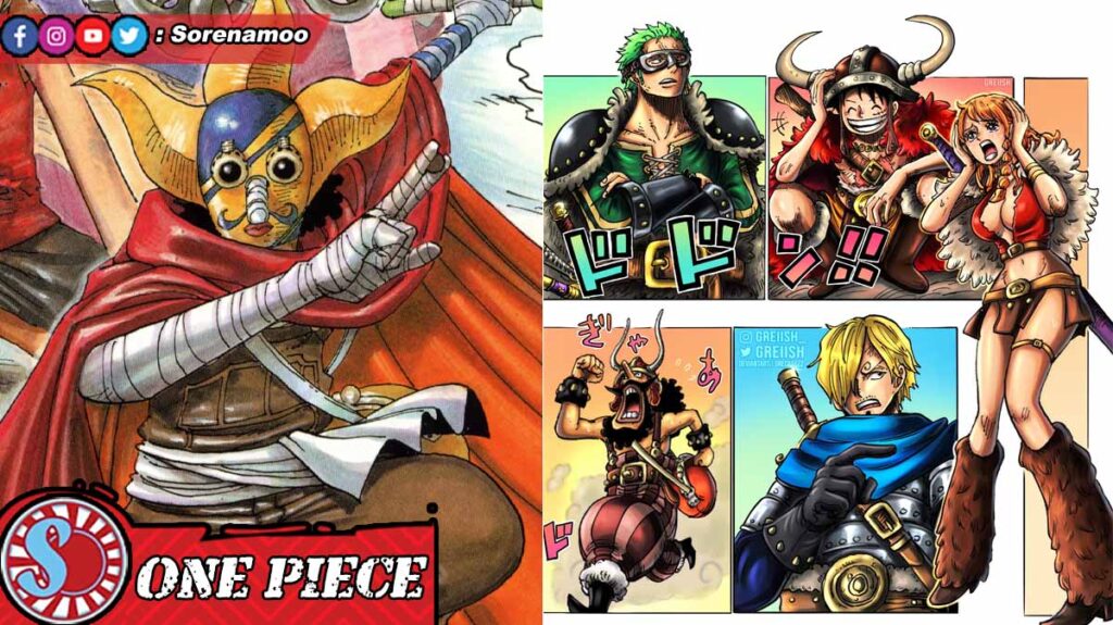 Sogeking Zoro Luffy Usopp Sanji Nami Elbaf One Piece Manga