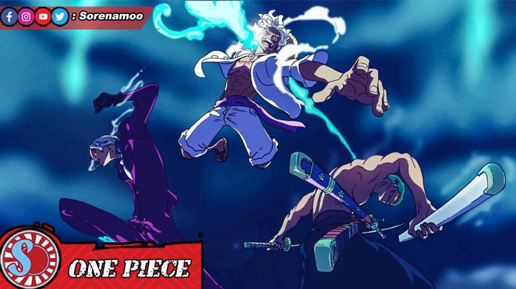 Trio Monster Topi Jerami Sanji Zoro Luffy One Piece