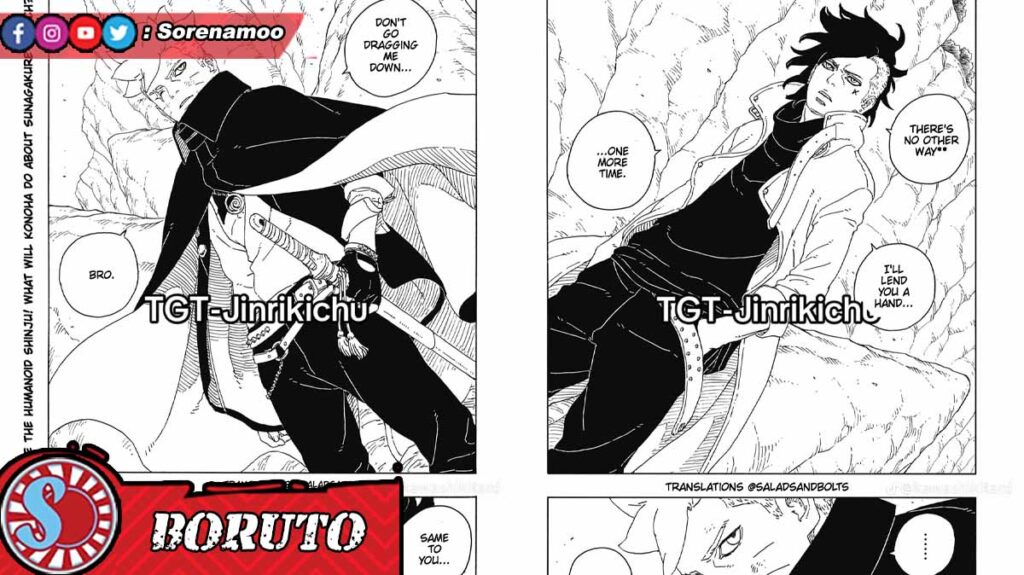 Boruto dan Kawaki Raw Manga Boruto Two Blue Vortex Chapter 15