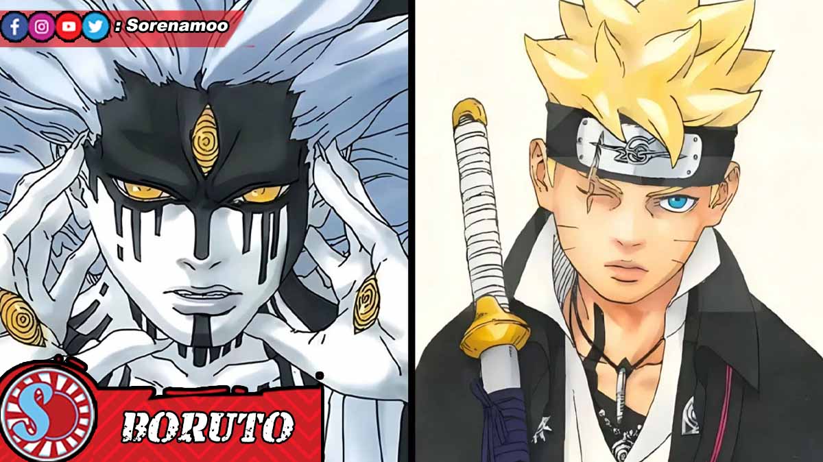 Momoshiki dan Boruto di Manga Boruto Two Blue Vortex