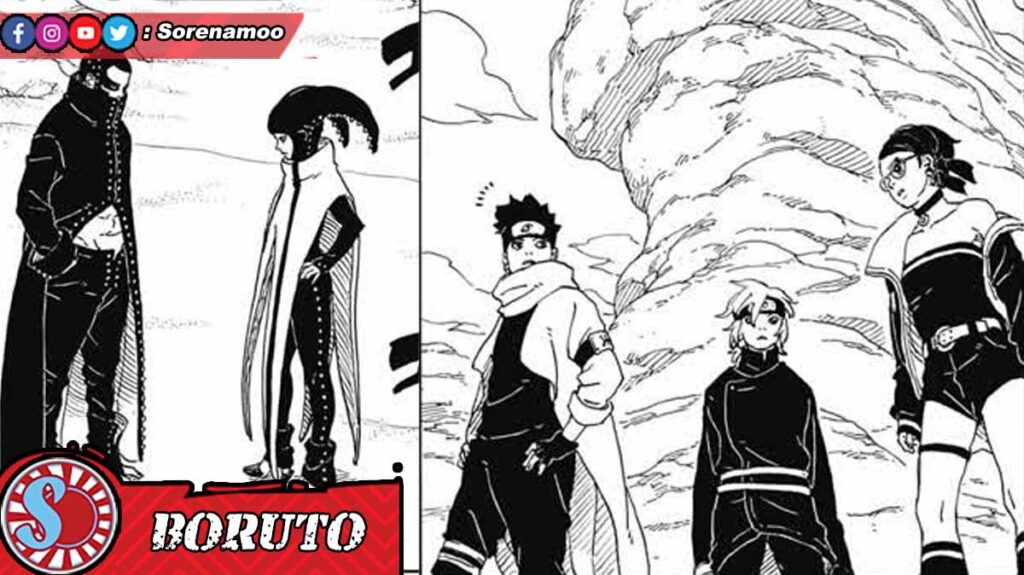 Ryu Matsuri vs Konohamaru Mitsuki Sarada Raw Manga Boruto Two Blue Vortex Chapter 16