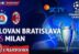 Slovan Bratislava mengundang AC Milan Liga Champions 2024
