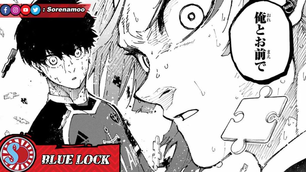 Yoichi Isagi dan Michael Kaiser Manga Blue Lock Chapter 284