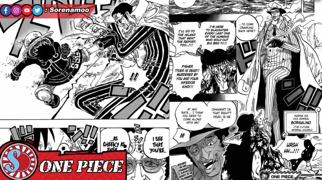 Luffy Kizaru Arlong Manga One Piece