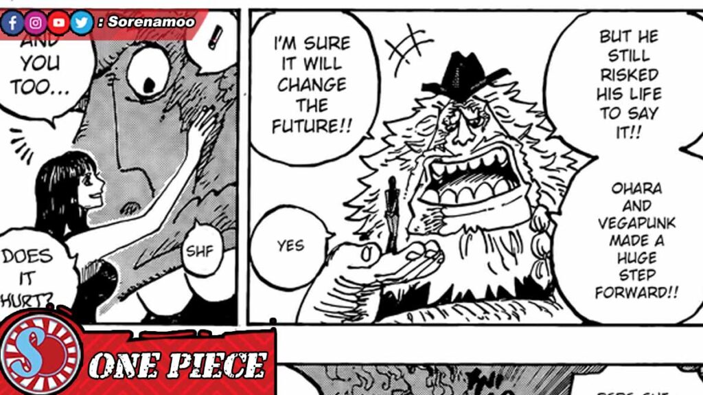 Nico Robin dan Jaguar D Saul Manga One Piece