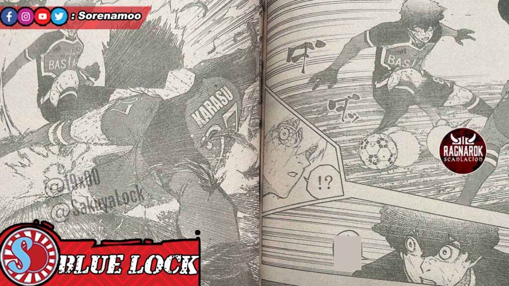 Alexis Ness vs Tabito Karasu Raw Manga Blue Lock Chapter 289 bahasa Indonesia