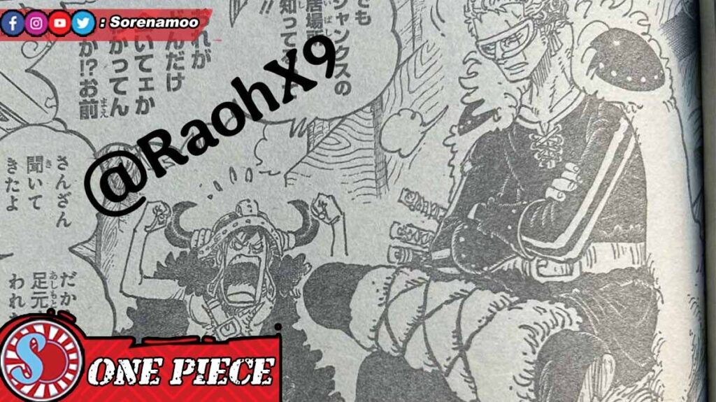 Monkey D Luffy and Roronoa Zoro Raw Manga One Piece Chapter 1136