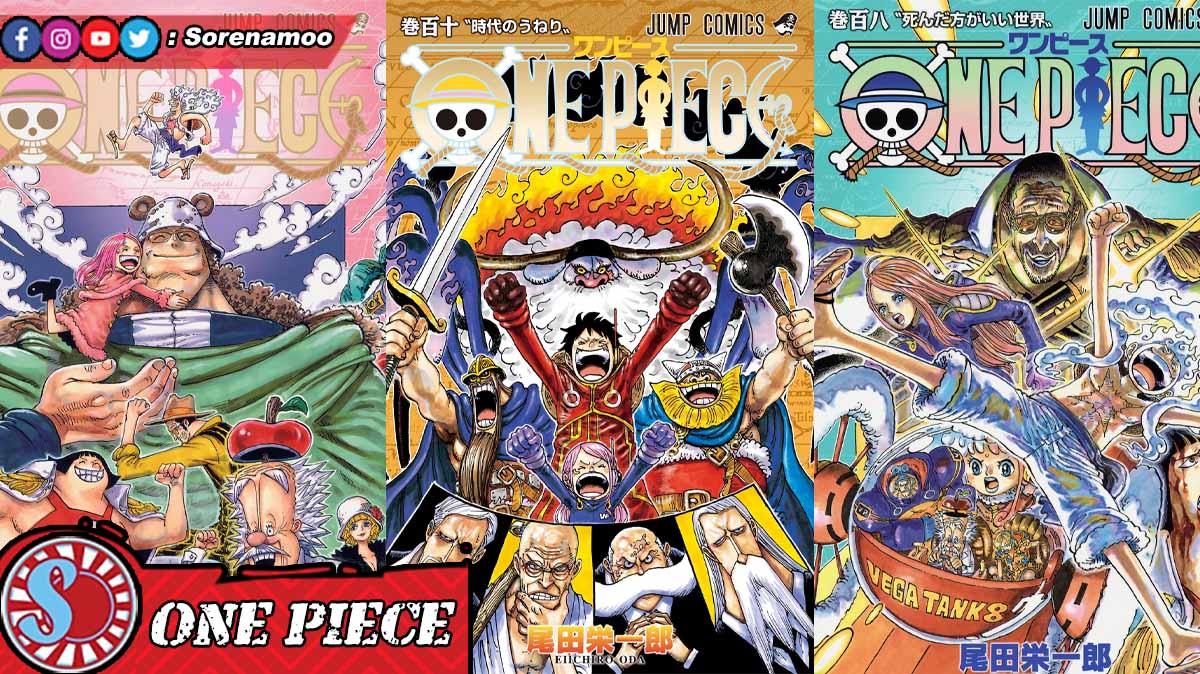 One Piece Volume 108 109 110 Covers