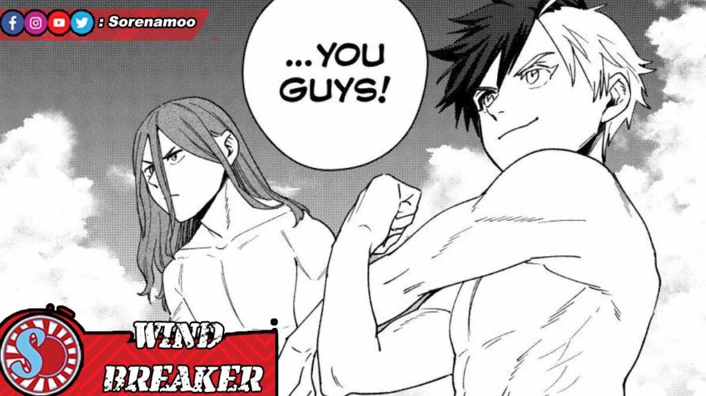 Sugishita and Sakura Manga Wind Breaker Chapter 169