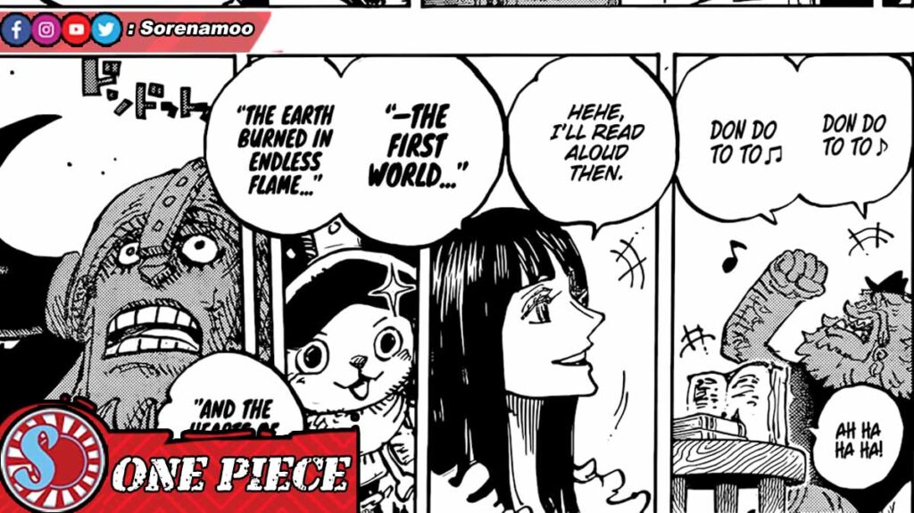Franky Chopper Robin and Jaguar D. Saul Manga One Piece Chapter 1138