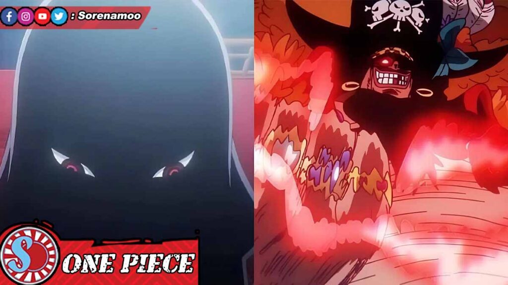 Imu Nerona and Blackbeard Marshall D Teach One Piece Anime