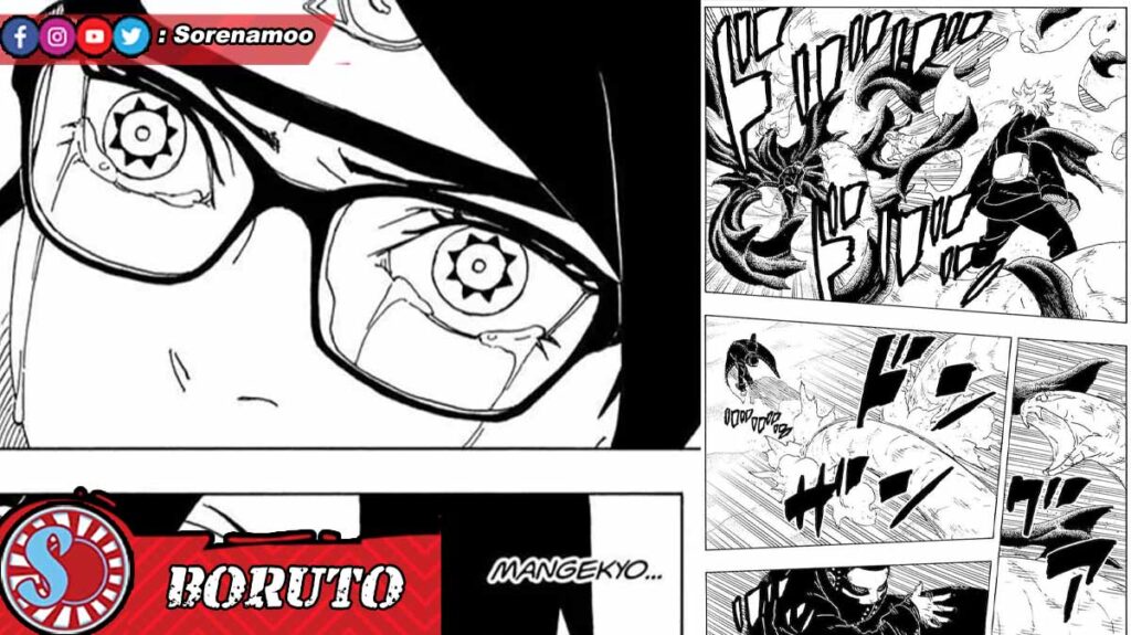 Mangekyo Sharingan Sarada Uchiha Raw Manga Boruto Two Blue Vortex Chapter 20