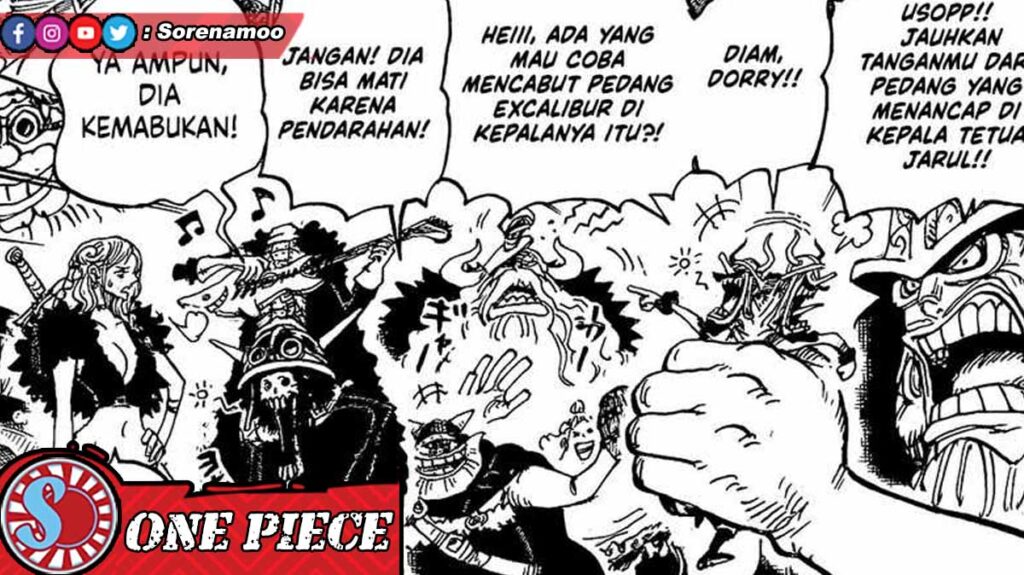 Nami Brook Usopp Manga One Piece Chapter 1141