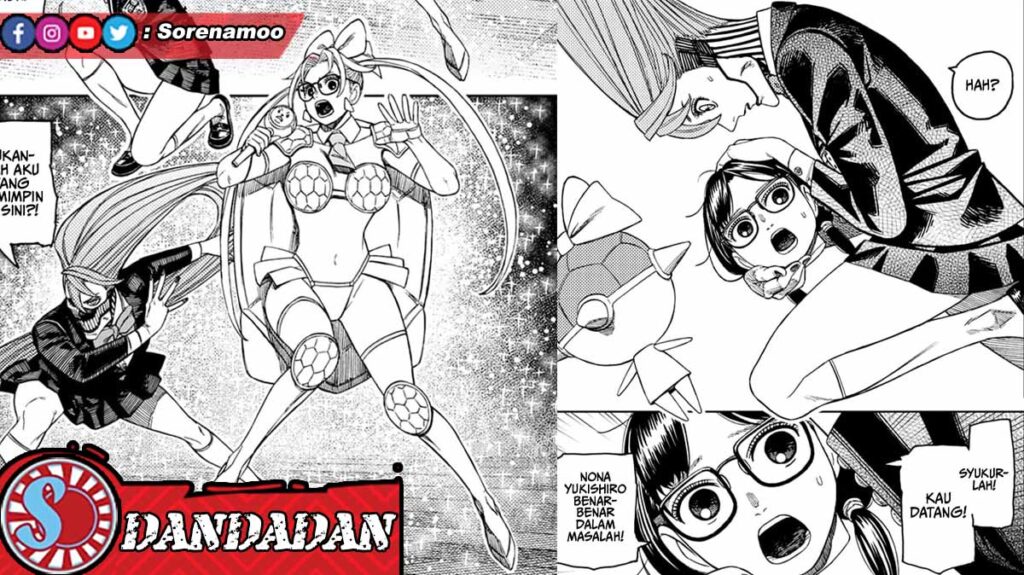 Rin dan Aira Manga Dandadan Chapter 184 Sub Indo