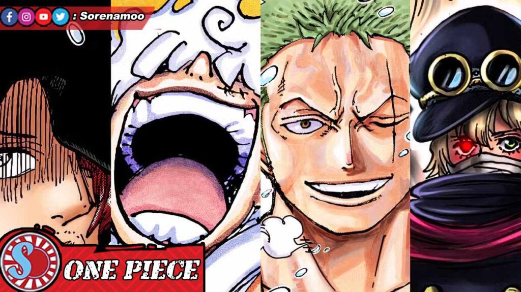 Shamrock Luffy Zoro and Gunko Manga One Piece