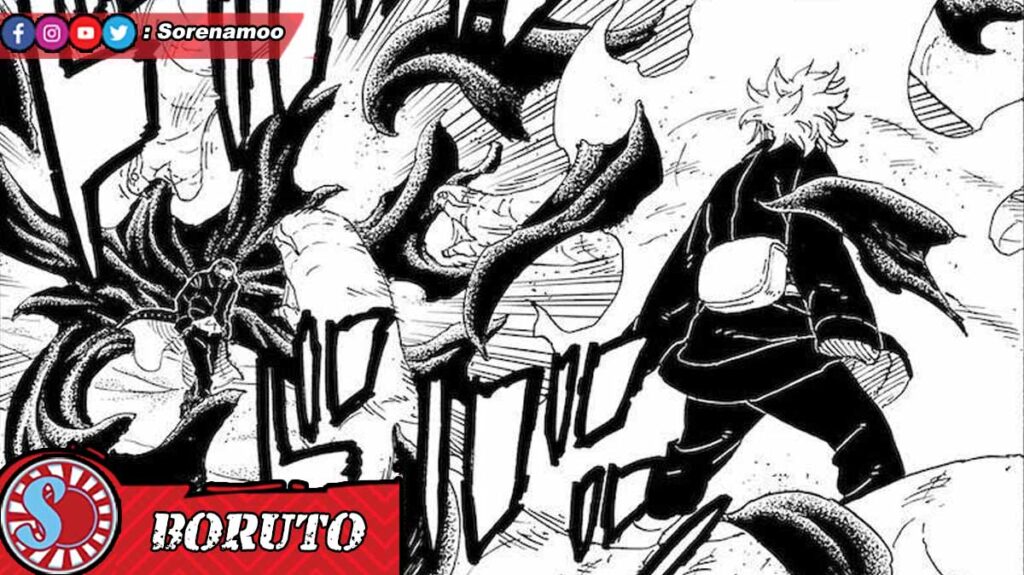 Shinju Ryu vs Sage Mode Mitsuki Raw Manga Boruto Two Blue Vortex Chapter 20