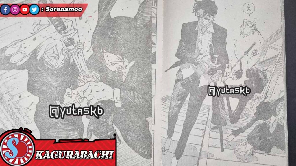Hiruhiko Chihiro and Samura Manga Kagurabachi 75 Sub Indo