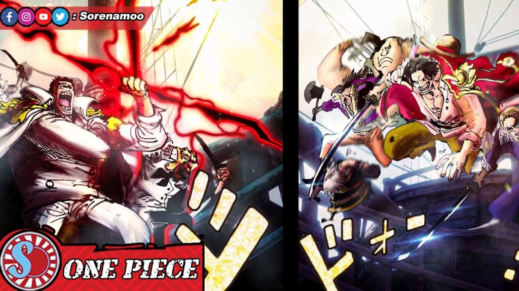 Monkey D Garp vs Gol D Roger Manga One Piece Color