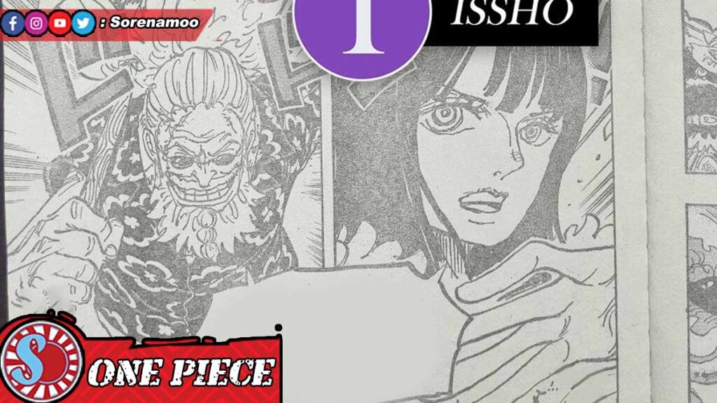 Scopper Gaban and Nico Robin Raw Manga One Piece 1147