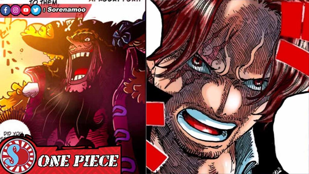 Blackbeard Marshall D Teach vs Akagami Shanks One Piece