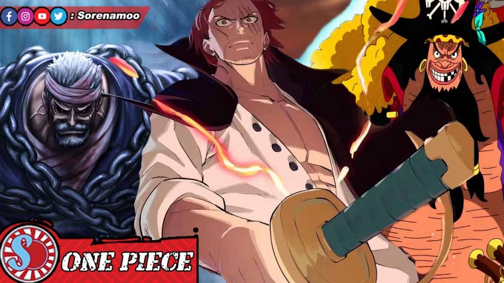 Garp Shanks and Blackbeard One Piece