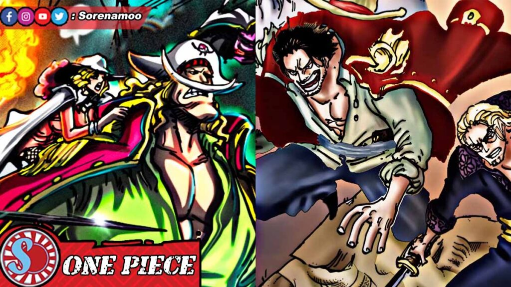 Rocks vs Roger Pirates One Piece