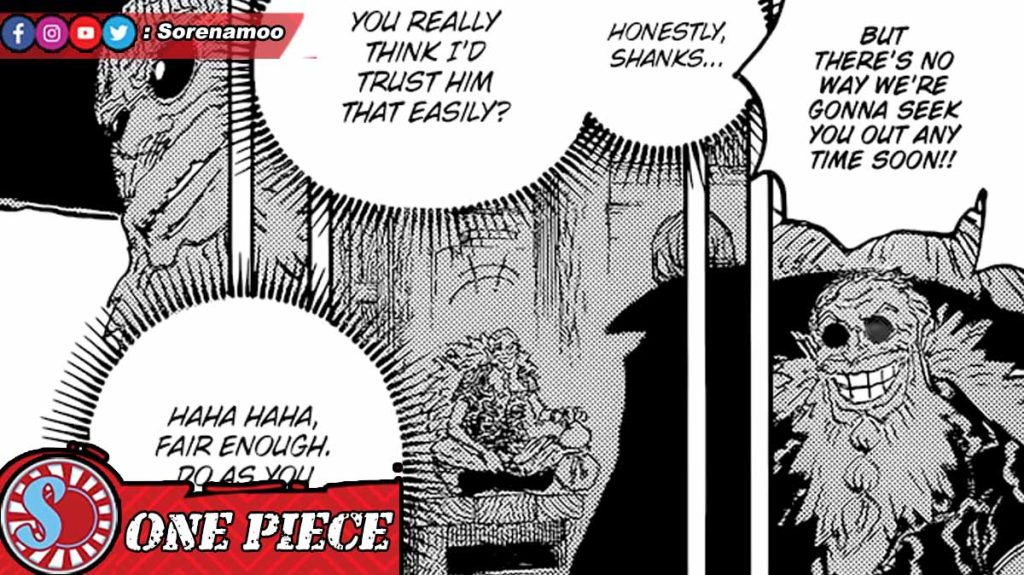 Scopper Gaban and Akagami Shanks Manga One Piece