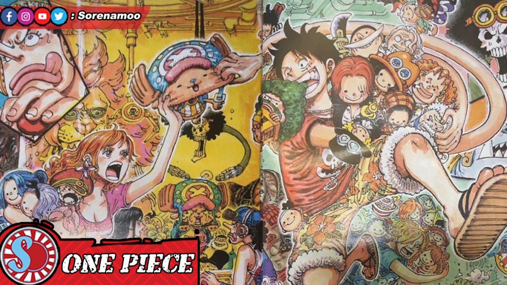 Raw One Piece Chapter 1161 Color Spread