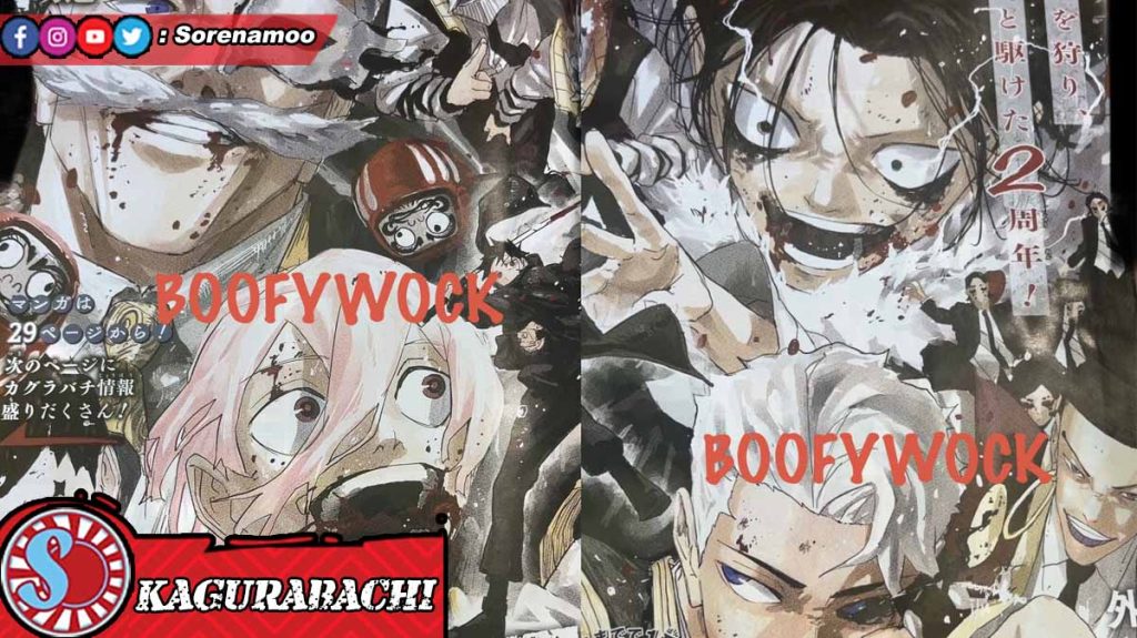 Raw Manga Kagurabachi Chapter 96 Color Spread