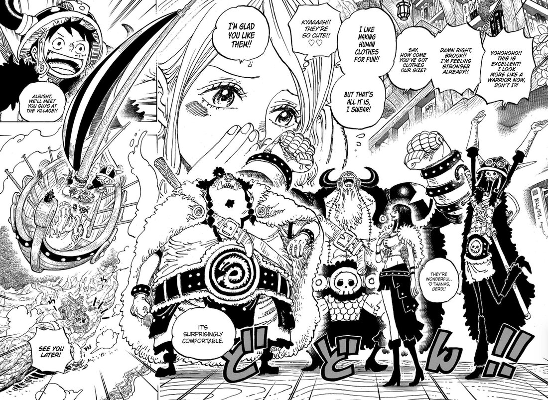 Jinbei, Brook, Robin, Franky, Chopper One Piece Elbaph