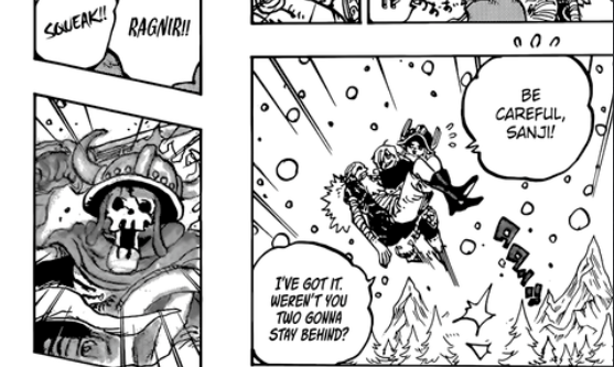 One Piece Chapter 1171 Mangaplus by Shueisha Sanji and Gaban